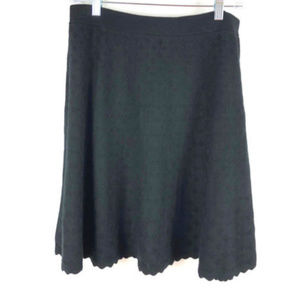 Grace Elements Black Pull On Skirt Stretch Large